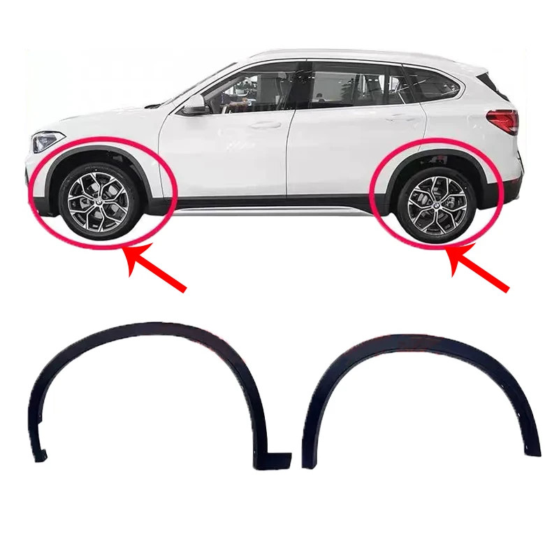Front Rear Wheel Housing Molding Fender Trim Flare Mudguard Wheel Eyebrow For BMW X1 F48 F49 2016 2