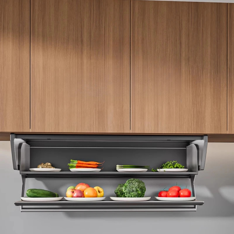 Kitchen Spice Rack Wall-Mounted Household Wall Cupboard Cabinet Under Door Condiment Storage Shelf