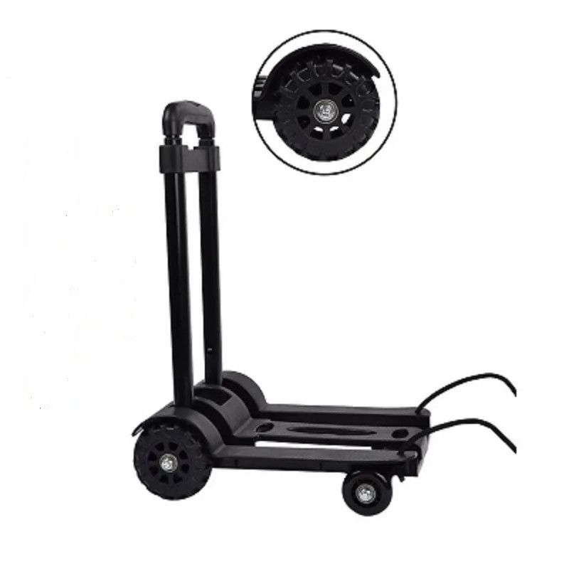 Iron Pipe 4-wheel Pickup Truck Folding Trolley Cart Shopping Cart Household Small Trolley Trolley L