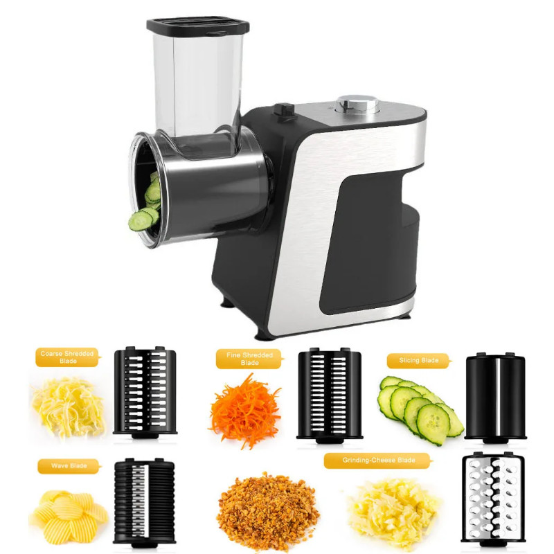 Electric Cheese Grater Salad Maker Vegetable Slicer Shredder Chopper Potato Shredding Machine Food