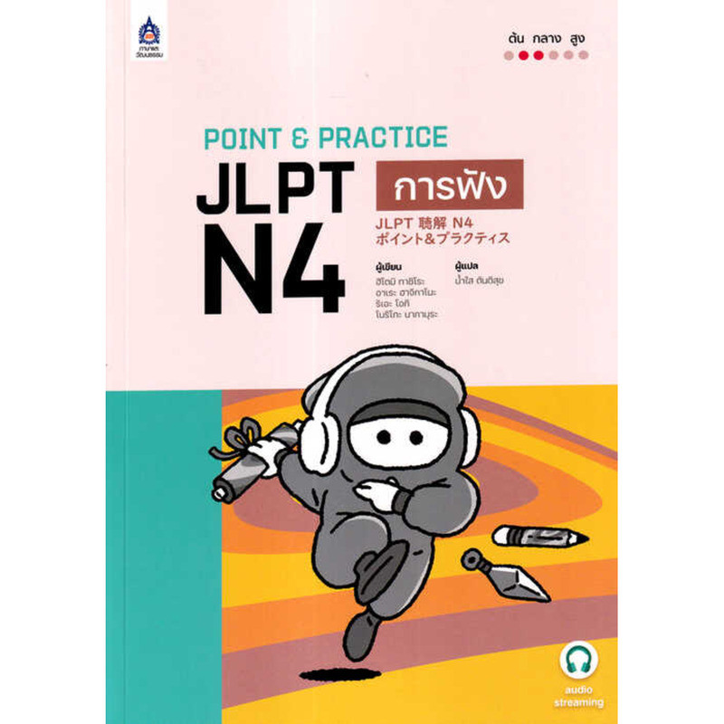 บุญดันใจ หนังสือฝึกจุด JLPT N4 ฉบับสตรีมมิ่งเสียงฟัง