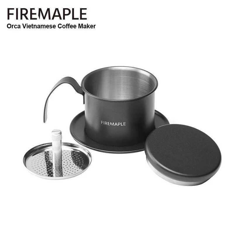 C Fire-Maple Orca Vietnamese Coffee Filter Set Stainless Steel Vietnam Dripper Coffee Maker Reusabl