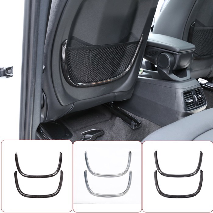 Carbon Fiber For BMW X1 F48 16-21 ABS Chrome Rear Back Net Frame Cover Trims For BMW 2 Series 218i