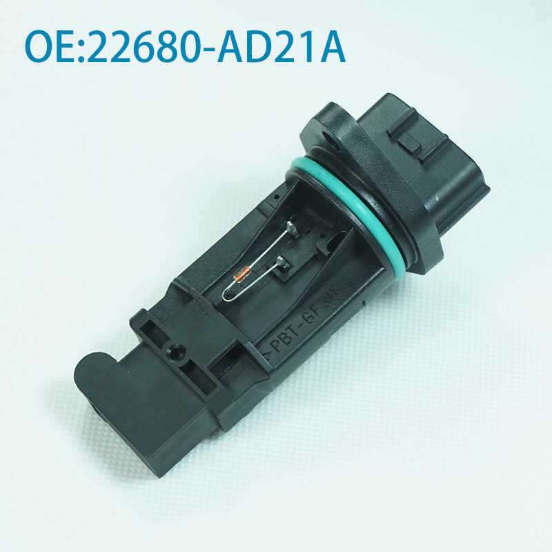 จัดหาเครื่องวัดการไหลของอากาศเหมาะสําหรับ Nissan 22680-AD21A MF105B MF105HQ อะไหล่รถยนต์
