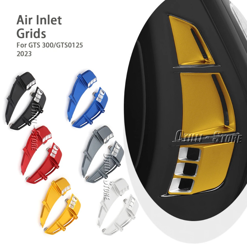 For Vespa GTS125 gts125 GTS300 SUPER gts300 GTS 300 Super 2023 Motorcycle Radiator 6 Colors Grille