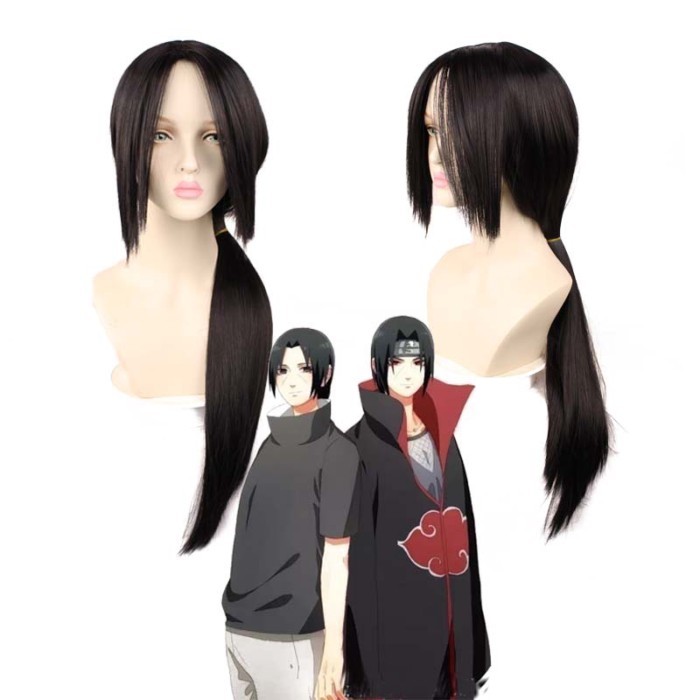 วิกผมจําลองธีม Ninja Uchiha Itachi สไตล์.Black.AP.H.Wang.Yaoye และ.Lang.Itachi สำหรับ cosplay