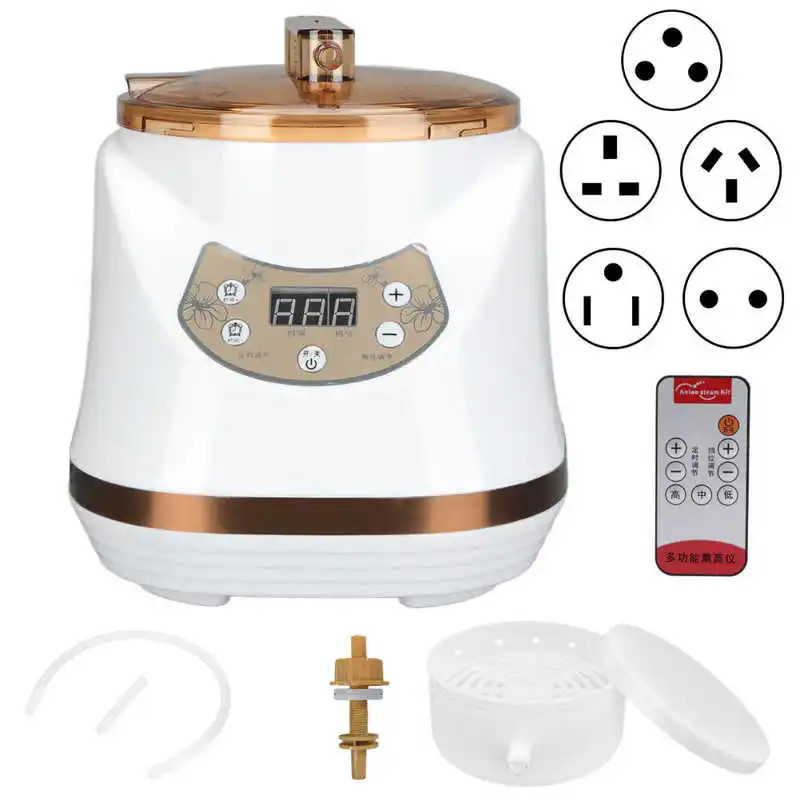 1000W 2L Sauna Steamer Pot Portable Multifunctional Spa Fumigation Machine for Body Detox Weight Lo