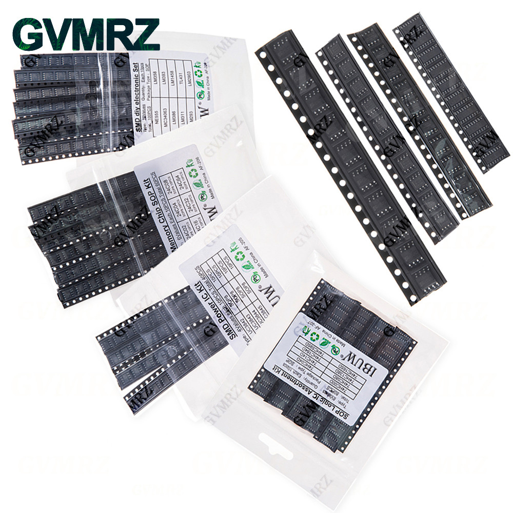 NE555 LM358 TL431 LM393 UC3842 UC3843 UC3844 UC3845 SOP-8 24C02 24C04 24C08 74HC00 SMD แหล่งจ่ายไฟ I