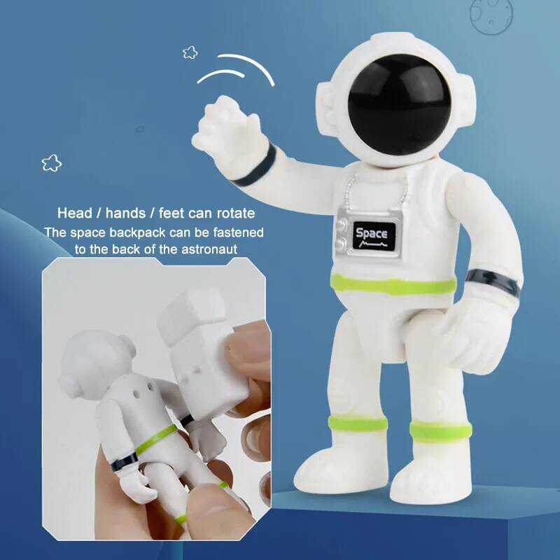 C Space Rocket Toy Astronaut Spaceship Toy Kids Early Eduion Toy Birthday Gift For Boys Girls