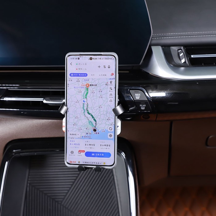 For BMW X1 IX1 U11 2023-2024  ABS Black Car Central Control Mobile Phone Holder GPS Navigation Brac