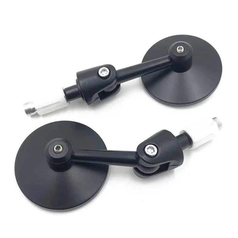 Handlebar Side Mirror Adjustable Round Mirror Universal Motorcycle Rearview Mirror