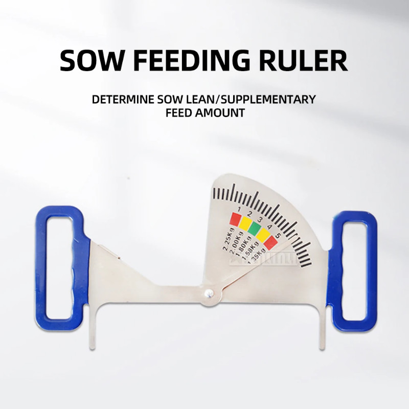 Pig feed ruler plus feed ruler stainless steel feed management ruler pregnancy pig back ruler breas