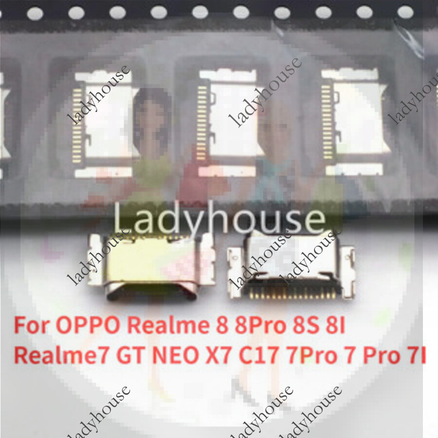 10/20/50pcs ชาร์จ Charger Port Connector ปลั๊ก Usb ประเภท C สําหรับ OPPO Realme 8 8Pro 8S 8I Realme7