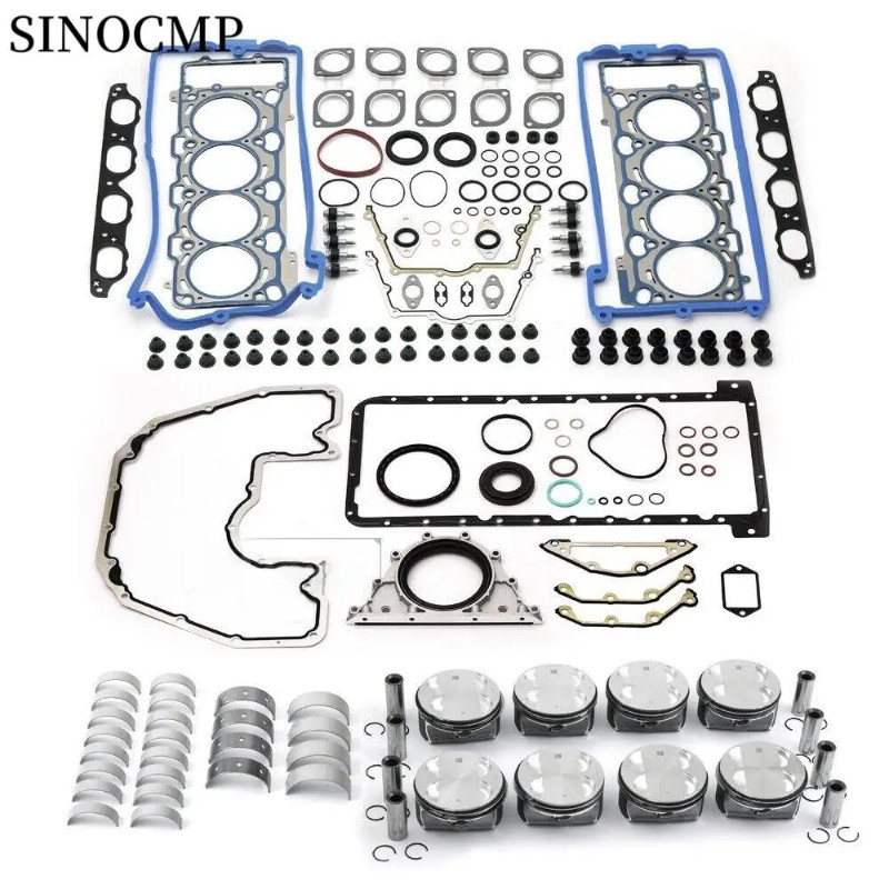 N62B48 N62TUB48 V8 Engine Rebuilding Pistons Gaskets Overhaul Kit 11257542292 11247548795 111275302