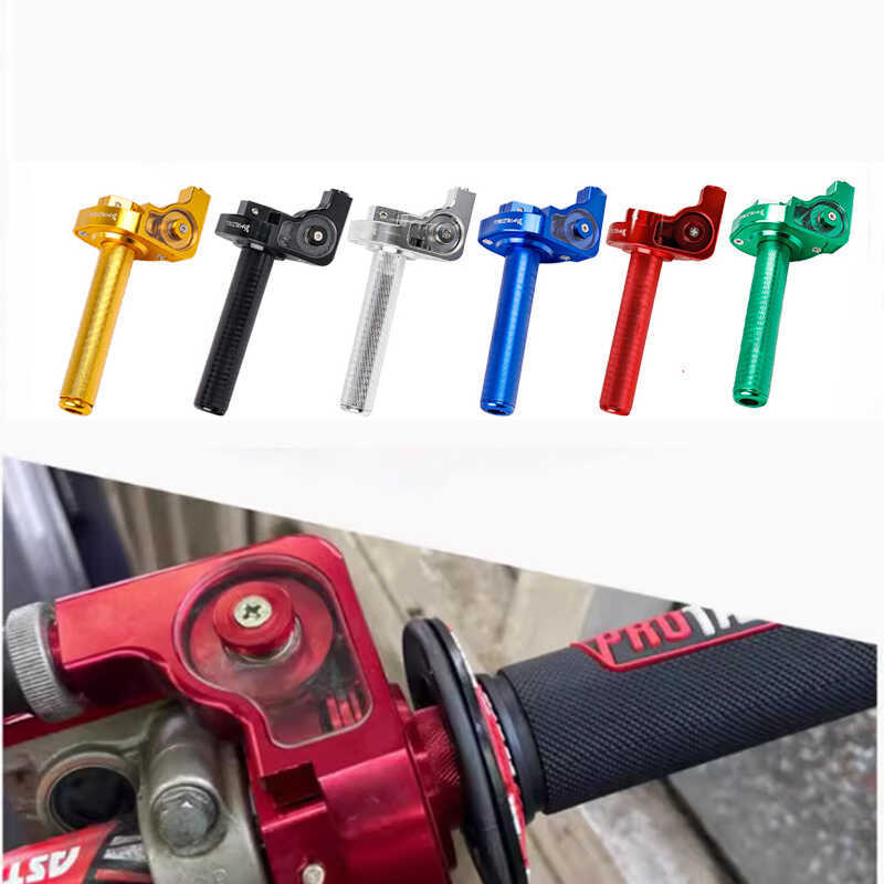 รถจักรยานยนต์ออฟโรดภาพหมุนแฮนด์ดัดแปลง CNC อลูมิเนียมอัลลอยด์สายคันเร่งบิดขนาดใหญ่ Posser Cheetah T8