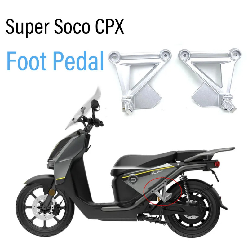 New Fit For Super Soco CPX CPx Rear Passenger Footrest Foot Pedal Pedals For Super Soco CPX CPx