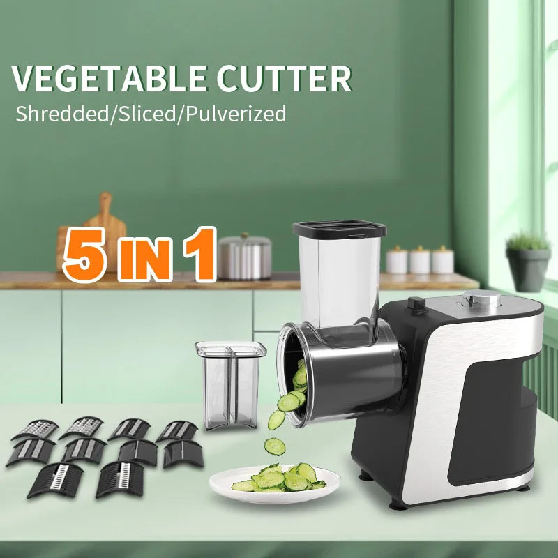 220V /110V 5 In 1 Electric Vegetable Chopper Multifunctional Potato Slicer Vegetable Cutter Salad M