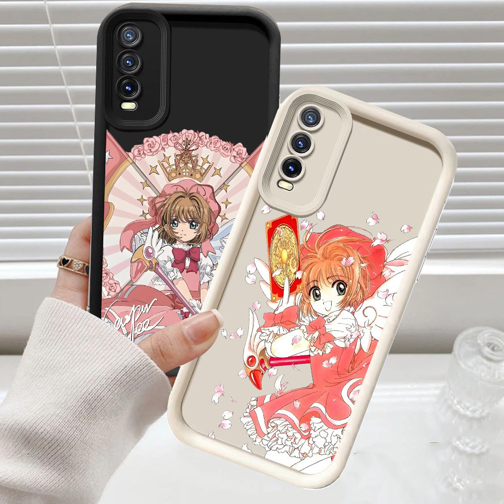 CH42 อะนิเมะ sakura Soft Casing สําหรับ VIVO Y11s Y20 Y12s S1 Y20i Y66 Y20s Pro เคสป้องกัน