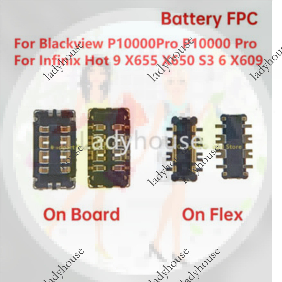 1-10pcs ใหม่แบตเตอรี่ Flex คลิปผู้ถือ FPC Connector ปลั๊กสําหรับ Blackview P10000Pro P10000 Pro Infi