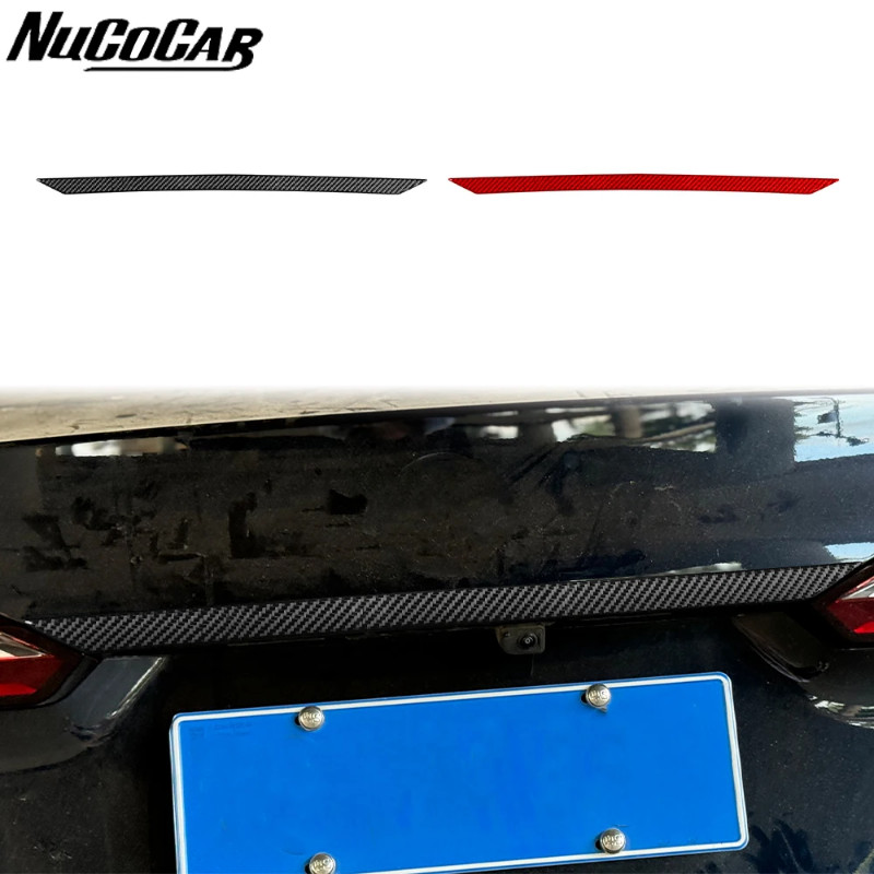 For BMW 5 Series i5 G60 G68 2024 2025 Carbon Fiber Rear Tailgate Trunk Panel strip Car Accessories