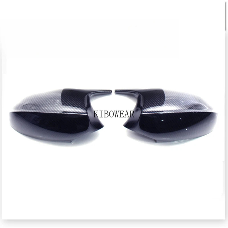 2PC Carbon Bat Side Wing Mirror Cover cap for BMW 3 series 3er E90 E91 bat E92 E93 2005-2012 LCI Ho