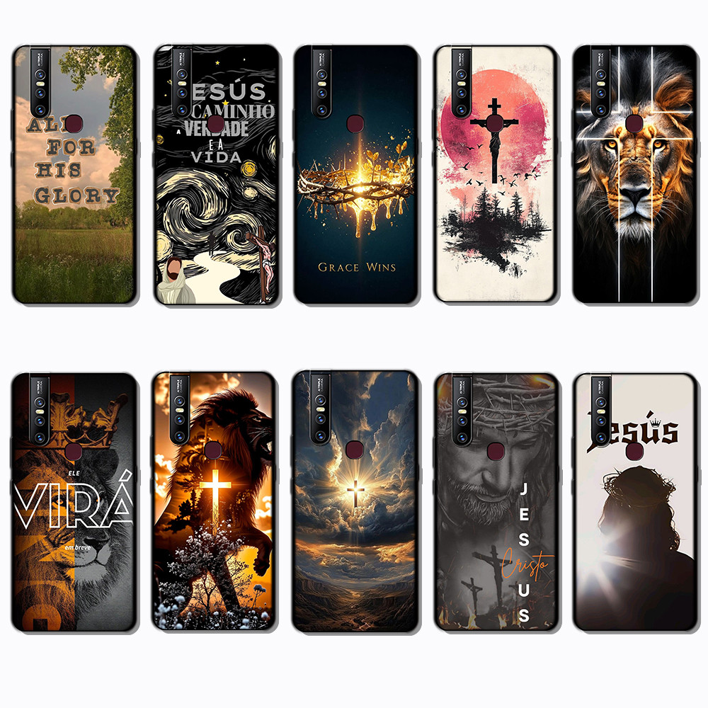 สําหรับ Vivo V15 Vivo V15 Pro 1819 Jesus Soft เคสโทรศัพท์โปร่งใส