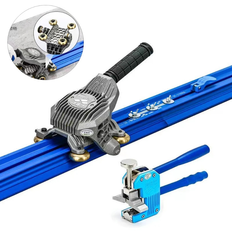 New 2200mm-2300mm Manual Tile Cutter for Large Format Tiles Rock Slab with Build-in Suction Cups Ti