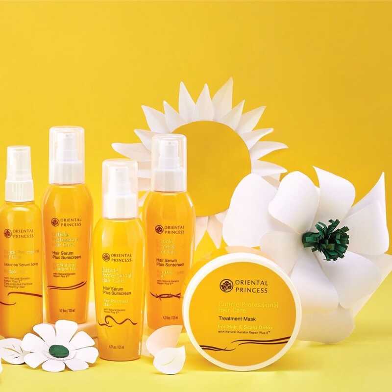 Oriental Princess Cuticle Professional Plus ครีมกันแดดสําหรับเสียหาย 125ml เซรั่มบํารุงผมวิตามินเข้ม