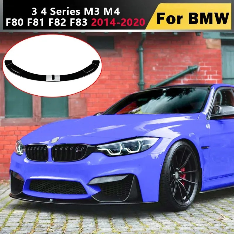 2014-2020 for BMW 3 4 Series M3 M4 F80 F81 F82 F83 Front Bumper Diffuser Lip Spoiler Guard Modifica
