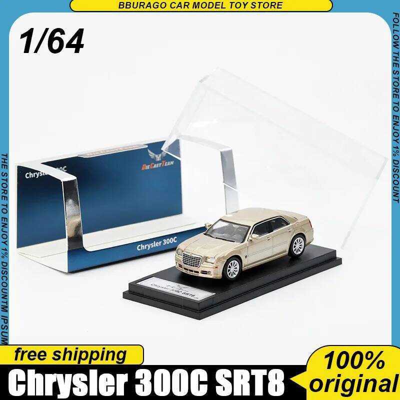 C Dct 1:64 Chrysler 300C Srt8 Diecast Model Official Replica With Display Case Collectible Lid Rele