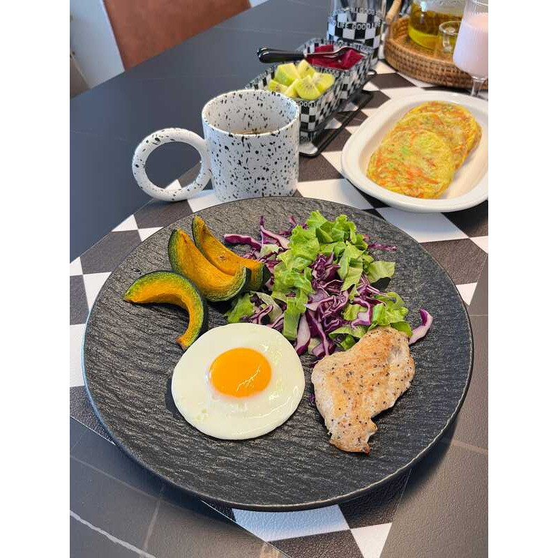 C High-Quality Steak Plate, Ceramic Western-Style Plate, Steak And Fork Plate, Tableware