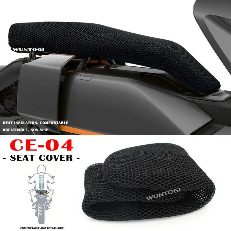 CE04 Accessories Motorcycle Seat Covers for BMW CE 04 CE-04 2022 2023 Seat Protect Cushion 3D Honey