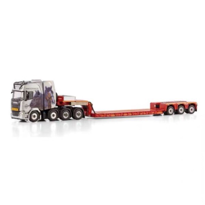 WSI 1: 50 SCANIA R Series 8X4 ยุโรปต่ํา Board Trailer รุ่น ESSER SCHWER 01-4570