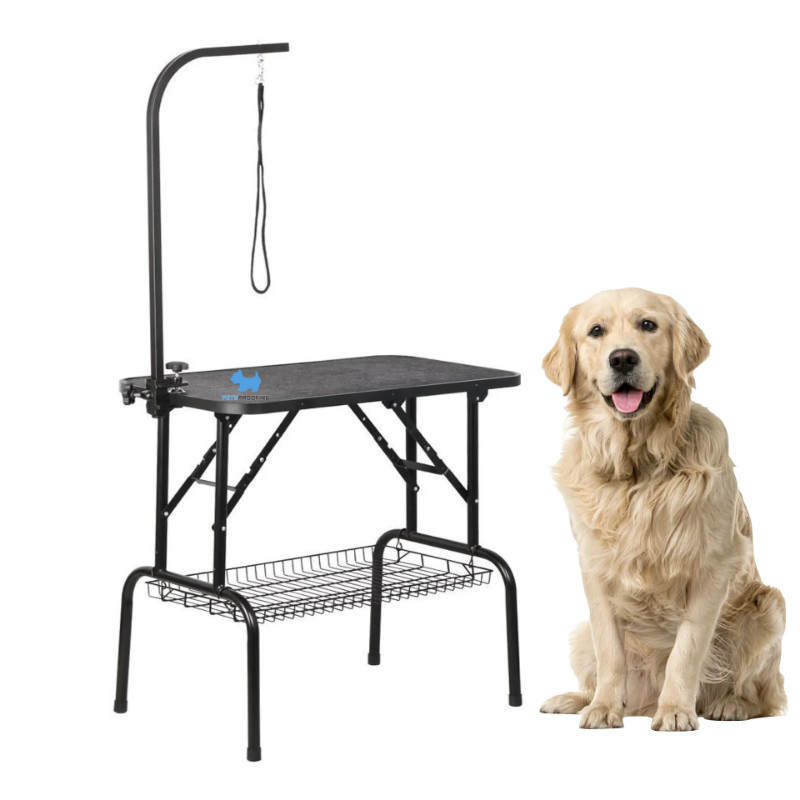 Stainless Steel Pet Beauty Table Foldable Beauty Table Non slip Desktop Grooming Table