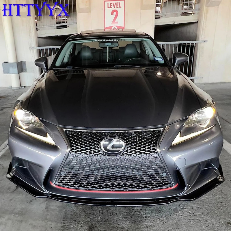 For Lexus IS200t IS250 IS300h IS350 F Sport 2014 2015 2016 Car Front Bumper Splitter Lip Diffuser B