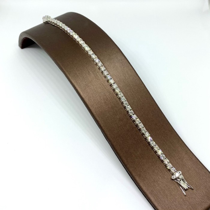 Diamond Delights  สร้อยข้อมือเทนนิสเพชร lab grown พร้อมใบเซอร์ Certified Lab Grown Eternity Diamond