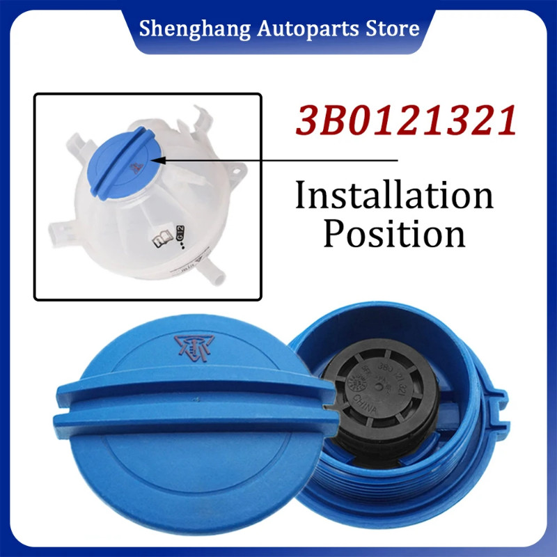 Coolant Expansion Tank Cap For VW Golf Jetta Audi A4 A5 A6 Q5 TT For 6Q0121407B OEM 3B0121321 1J012