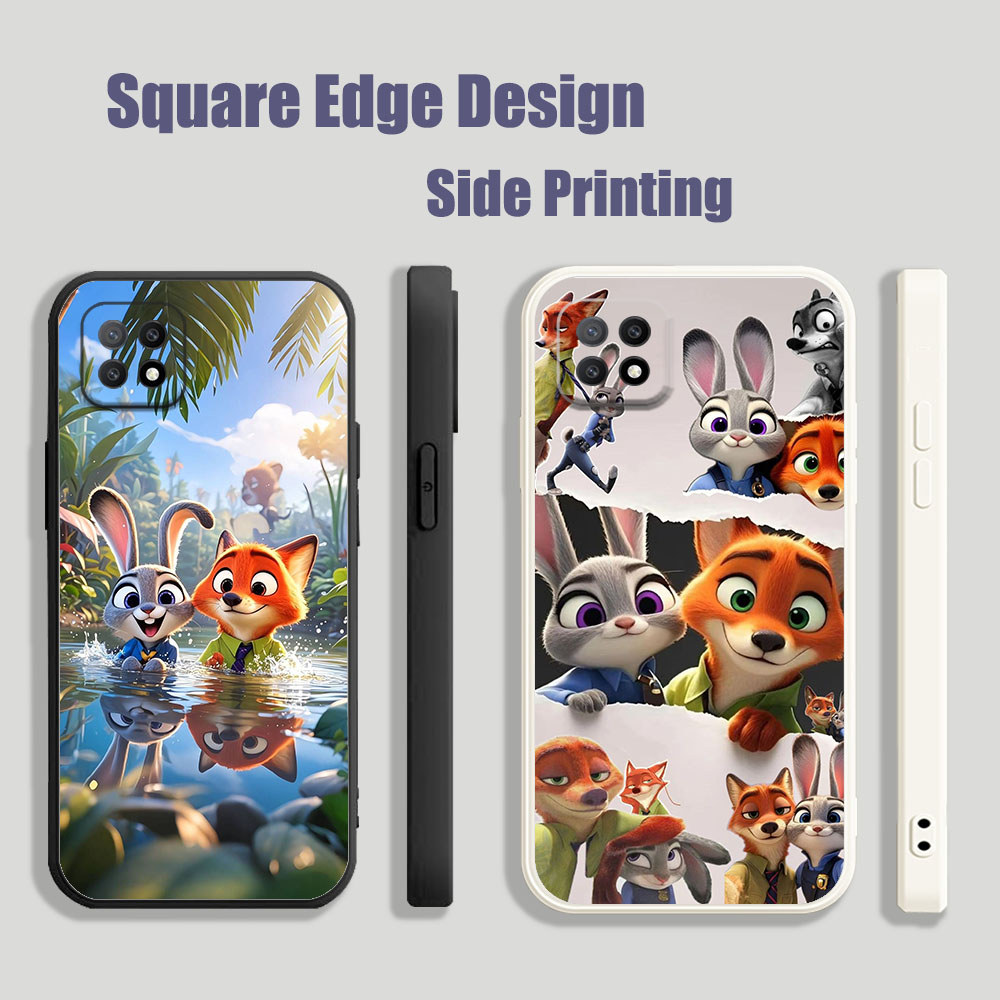 สําหรับ OPPO A8 A31 A1K F9 Pro A52 A72 A92 A59 F1S A7X A71 zootopia 2 faturing Judy และ Nick BOT01 เ