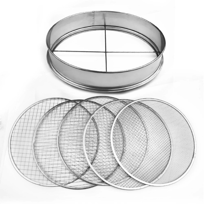 Soil Sieve Durable Stainless Steel Garden Potting Bonsai Compost Soil Strainer System With 5 Interc