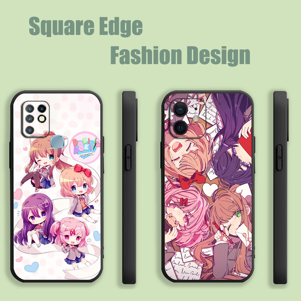ปลอกสําหรับ OPPO A77 A77S A93 Reno 7 4F 4 Lite F17 Pro 10 A18 A38 DDLC Yuri Monika sayori natsuki BO