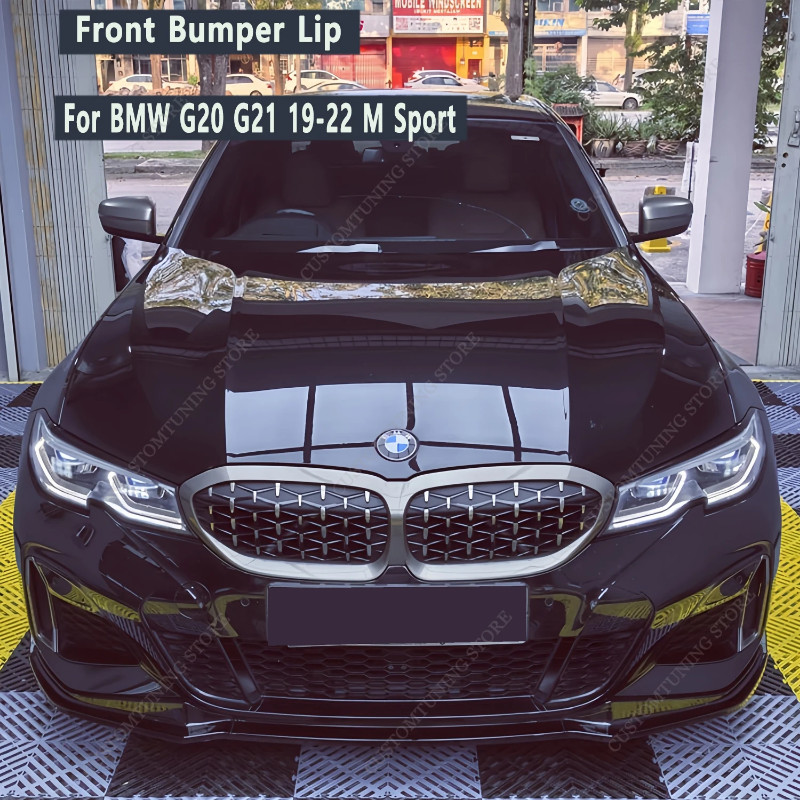 For Bmw G20 G21 Pre-Lci M Sport MP Style Front Bumper Splitter Lip Spoiler Diffuser 320i 320d 330e