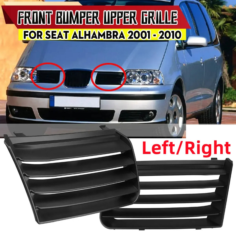 Left/Right Front Bumper Grille Grill For Seat Alhambra 7M 2001-2010 Front Upper Grille Racing Grill