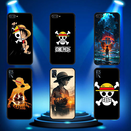 นุ่มสีดํา OPPO A74 F19 Pro Plus R9 F1 R9S A16 A16S A3X A40 A60 A80 A3pro ลิง D Luffy3 เคสโทรศัพท์