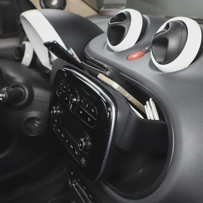 ABS Center Dashboard Storage Box Tray For Smart 453 forfour fortwo W453 2014-2021 Multifunction Car