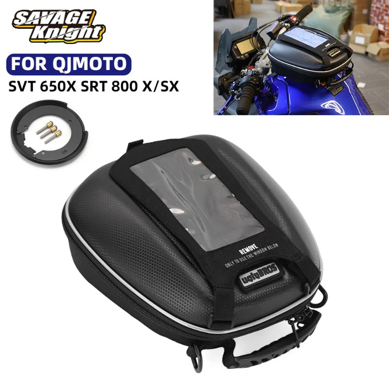 For QJMOTO SVT 650X SRT 800SX 800X Tank Bag Luggage Bag Tanklock Waterproof SVT650 SRT800 SX/X Moto