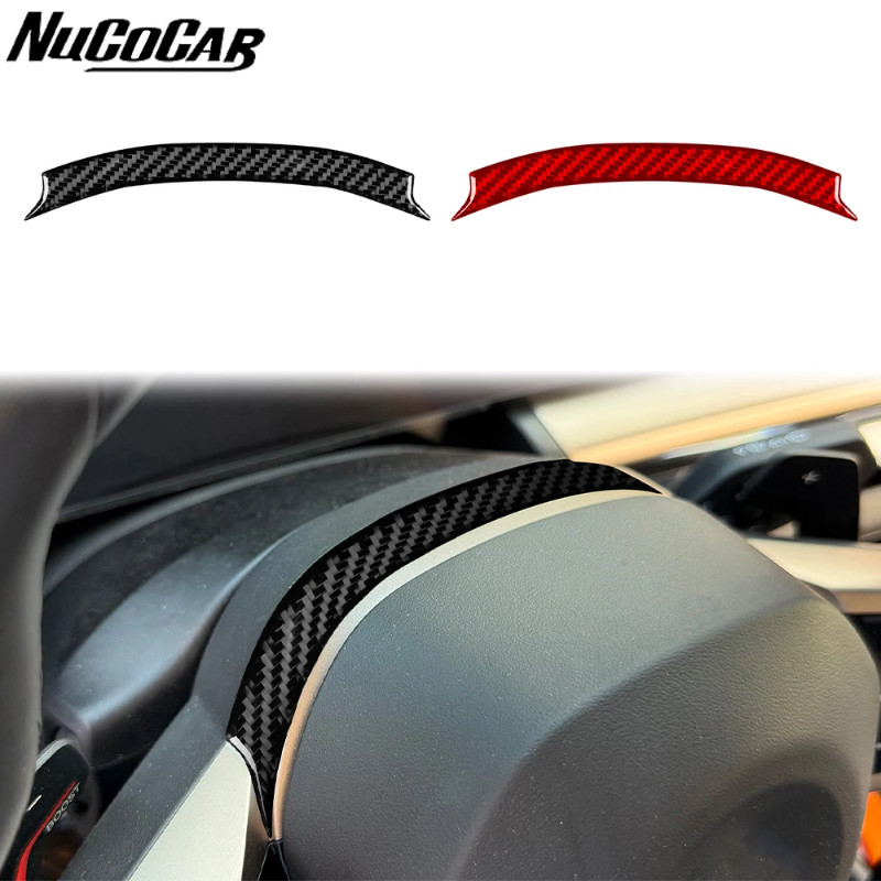 For BMW 5 Series i5 G60 G68 2024 2025 Carbon Fiber Steering wheel upper cover panel Car Accessories