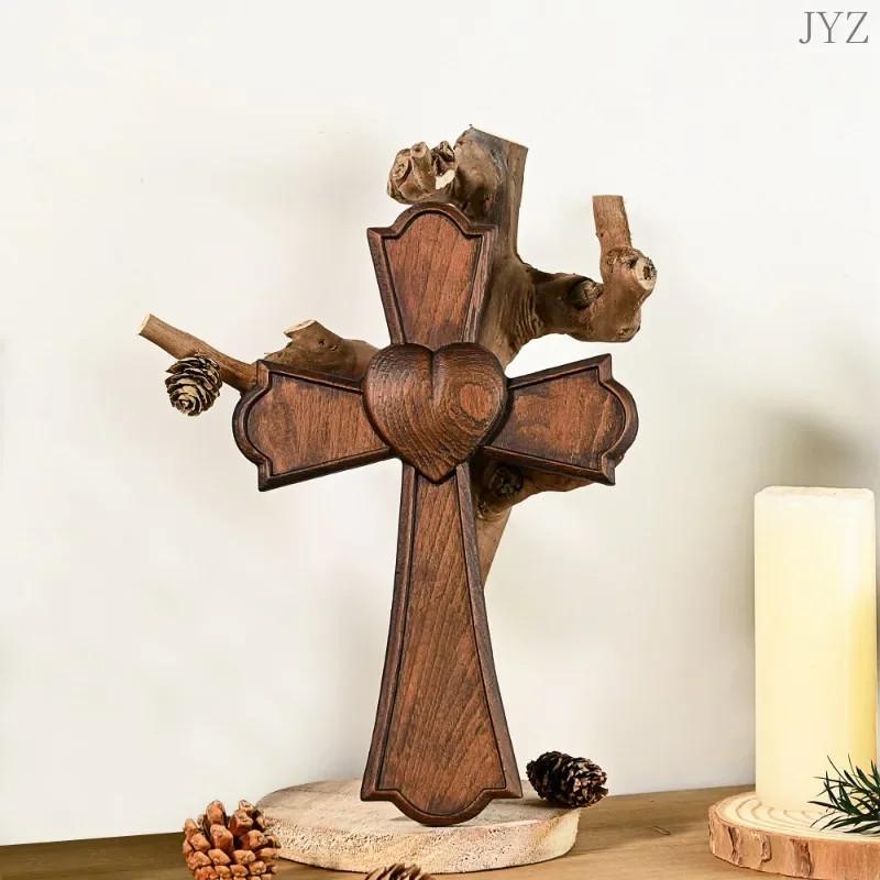 Hand Carved Wooden Cross, Celtic Cross, Wall Decor, Religious Gift,Bedroom Living Room Decor
