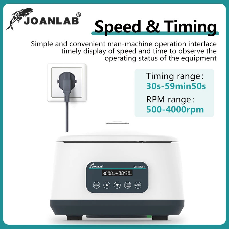 JOANLAB Plasma Centrifuge Laboratory Digital Prp Centrifuge Machine For 2/5/10ml Blood Tube And 15m