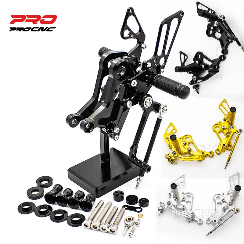 Aluminum Motorcycle Rearset Footrest Footpeg For Ducati Monster S2R S4R S4RS 2003-2008 Rearset Peda