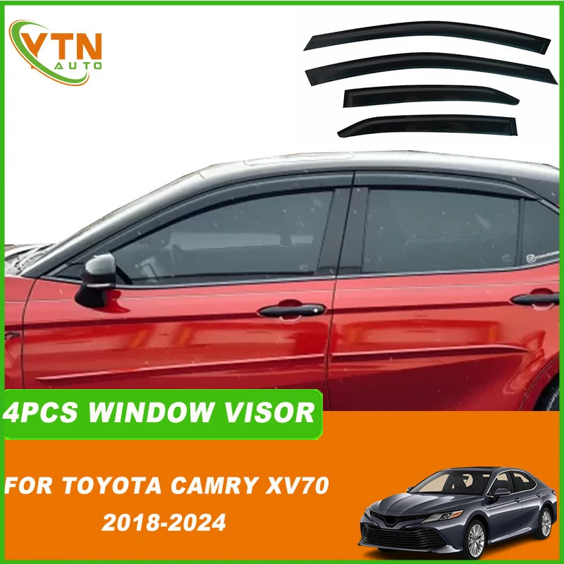 For Toyota Camry XV70 8th Gen 2018 2019 2020 2021 2022 2023 2024 Car Window Visor Weathershield Win